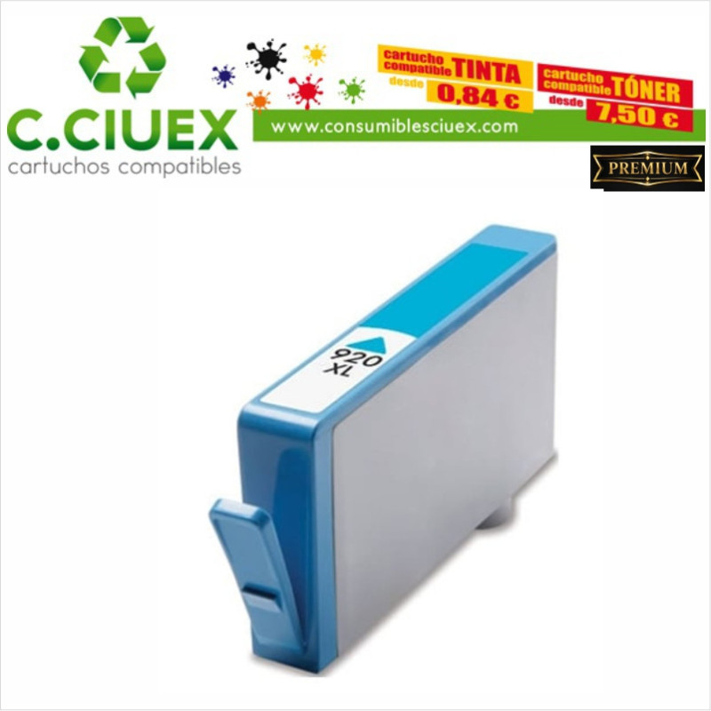 Tinta Compatible HP 920XL Cyan