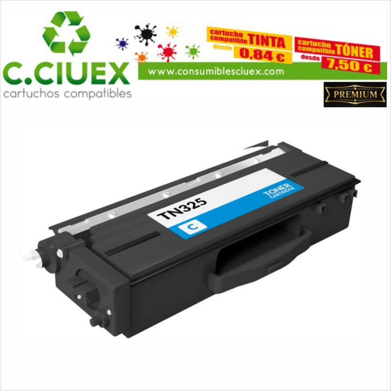 TONER COMPATIBLE BROTHER TN325 CYAN