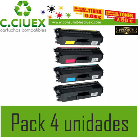 TONER COMPATIBLE BROTHER TN325 PACK 4 UNIDADES