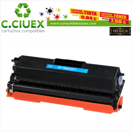 TONER COMPATIBLE BROTHER TN421/23/26 CYAN
