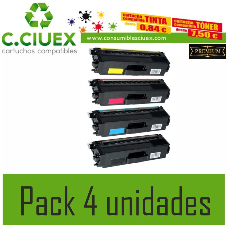 TONER COMPATIBLE BROTHER TN421/23/26 PACK 4 UNIDADES