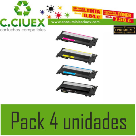 TONER COMPATIBLE SAMSUNG CLT-K404S PACK 4 UNIDADES