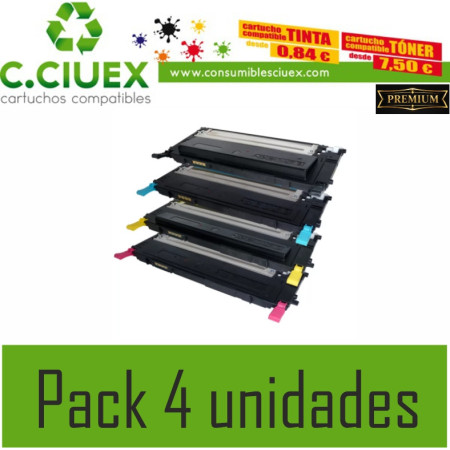 TONER COMPATIBLE SAMSUNG CLT 4092 PACK 4 UNIDADES