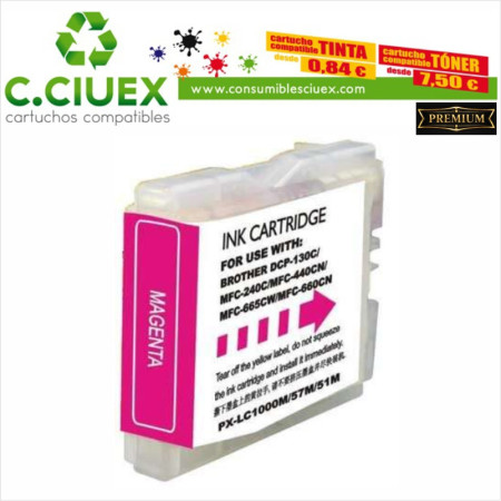 BROTHER COMPATIBLE LC970/1000 MAGENTA
