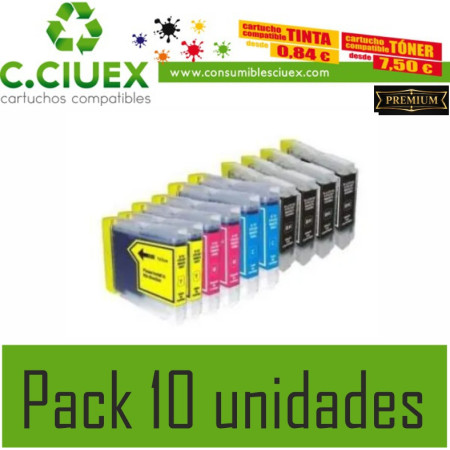 BROTHER COMPATIBLE LC970/1000 PACK 10