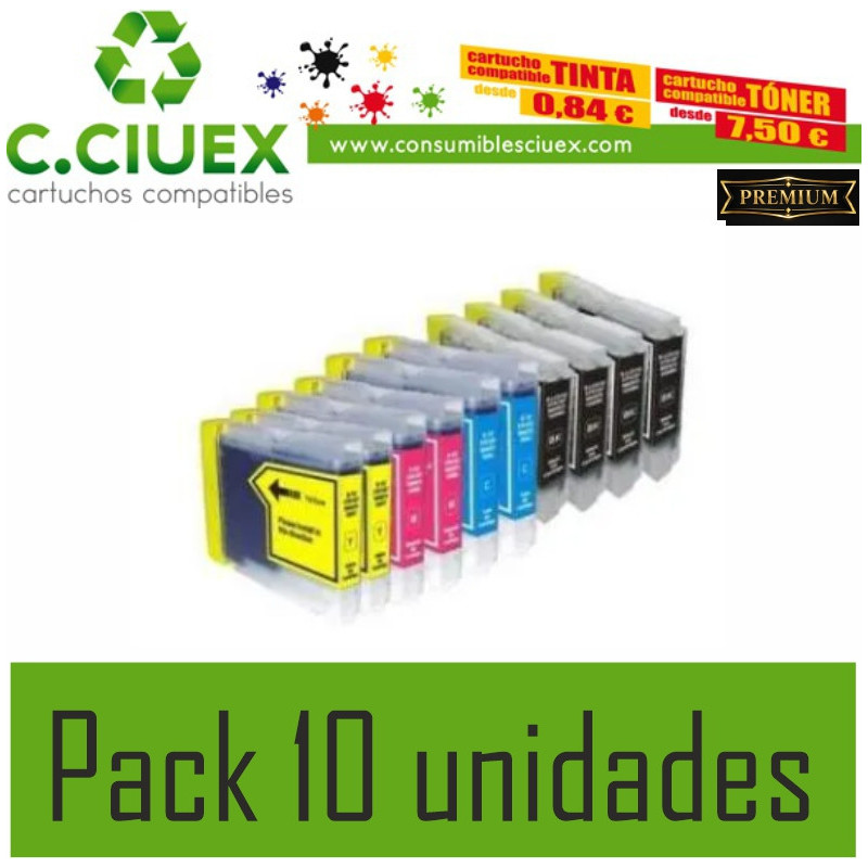 BROTHER COMPATIBLE LC970/1000 PACK 10