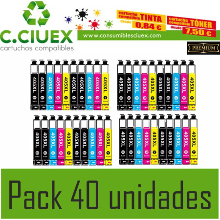 EPSON 405XL COMPATIBLE PACK 40 UNIDADES