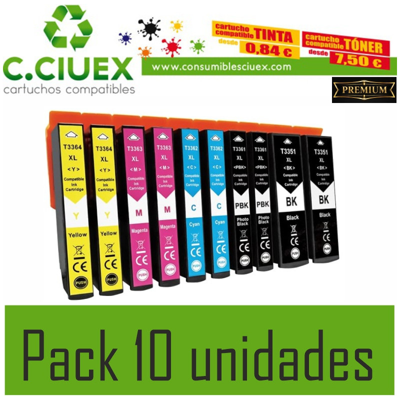 TINTA COMPATIBLE EPSON 33XL NEGRO (T3351)