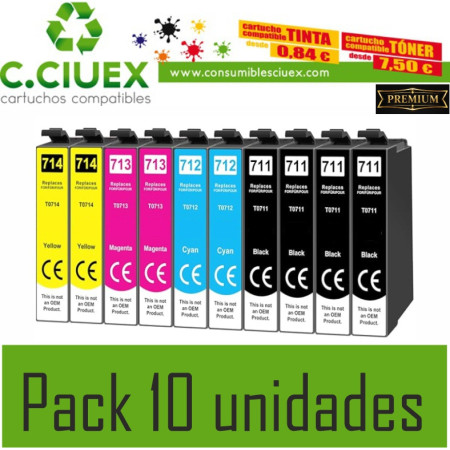 Tinta Compatible Epson T0711 Negro