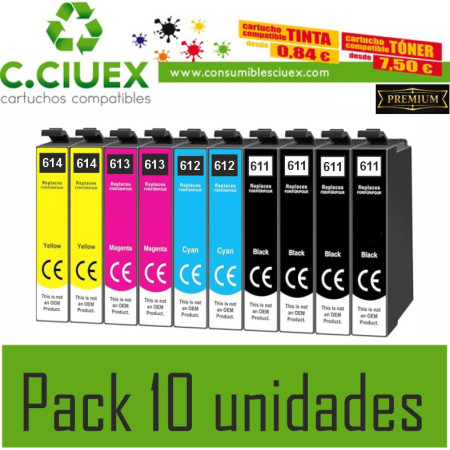 Tinta Compatible Epson T0611 Negro
