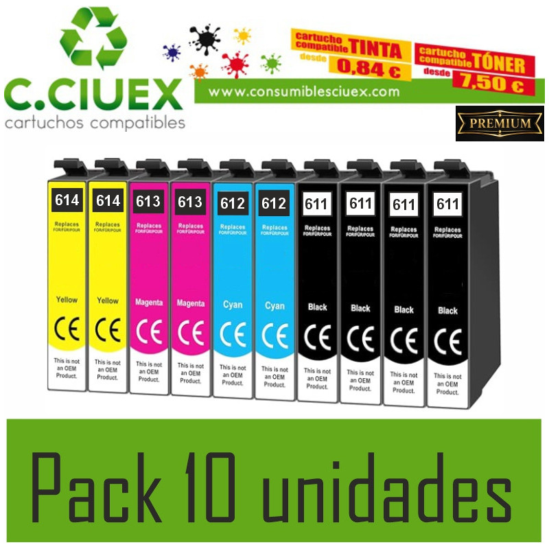 Tinta Compatible Epson T0611 Negro