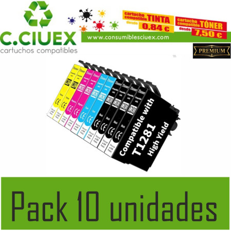 Tinta Compatible Epson T1282 Cyan