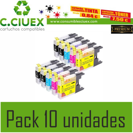Tinta Compatible Brother LC1280 LC1240 LC1220 Amarillo