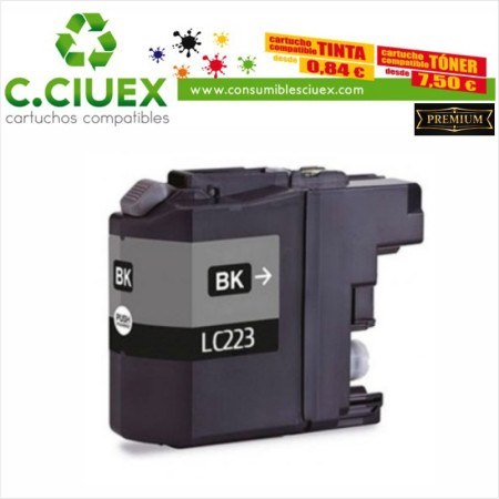 Tinta Compatible Brother LC223 Negro