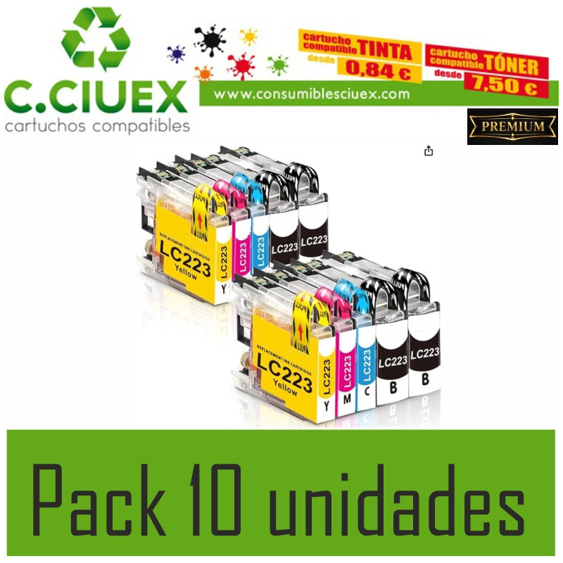Tinta Compatible Brother LC223 Negro