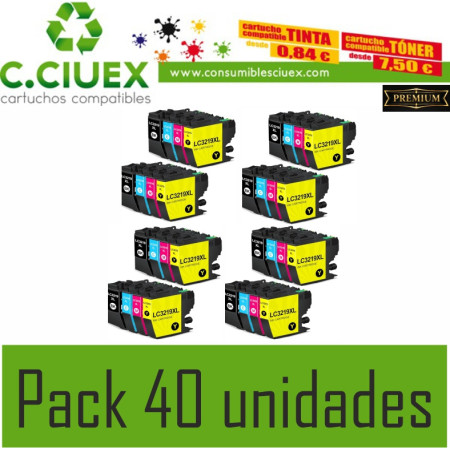 BROTHER COMPATIBLE LC3219XL PACK 40 UNIDADES
