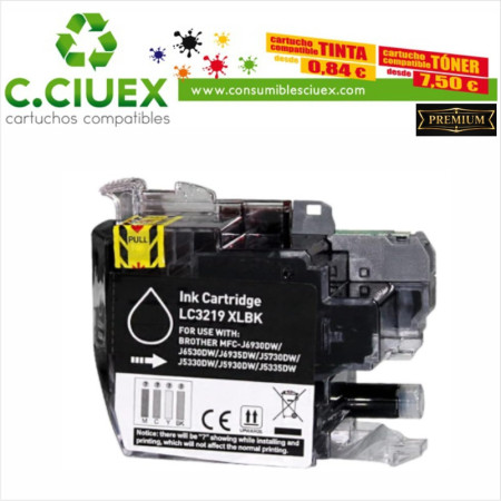 BROTHER COMPATIBLE LC3219XL NEGRO