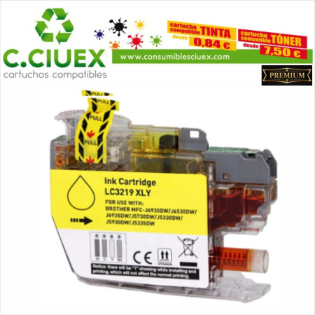 BROTHER COMPATIBLE LC3219XL AMARILLO