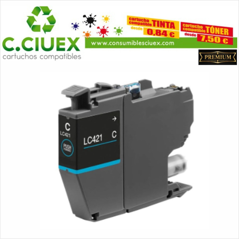 BROTHER COMPATIBLE LC421XL CYAN