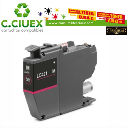 BROTHER COMPATIBLE LC421XL MAGENTA