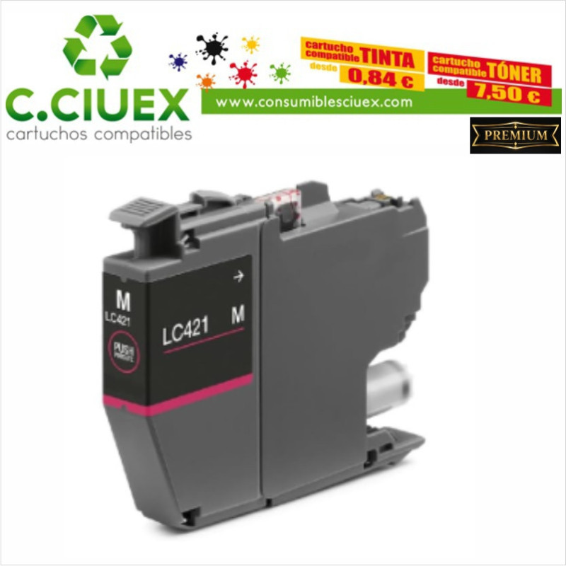 BROTHER COMPATIBLE LC421XL MAGENTA