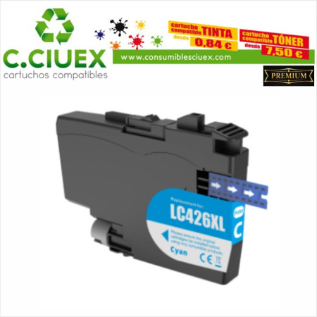 BROTHER COMPATIBLE LC426XL CYAN