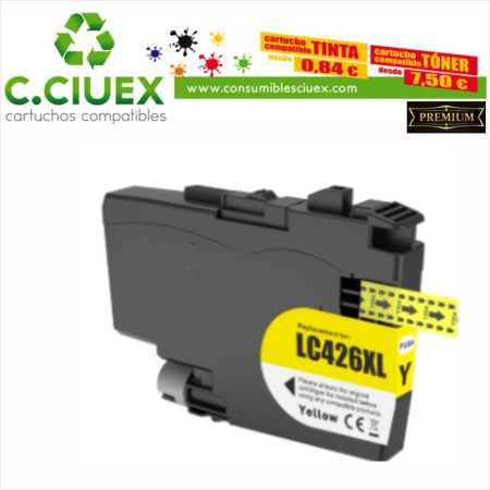 BROTHER COMPATIBLE LC426XL AMARILLO