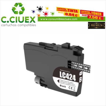BROTHER COMPATIBLE LC424 NEGRO