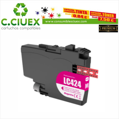 BROTHER COMPATIBLE LC424 MAGENTA