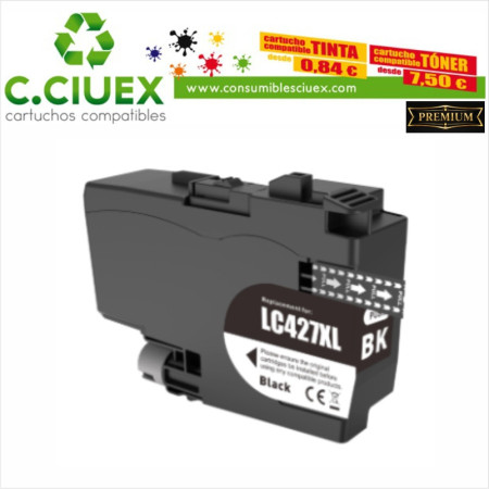 BROTHER COMPATIBLE LC427XL NEGRO