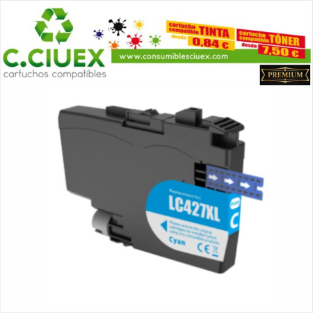 BROTHER COMPATIBLE LC427XL CYAN
