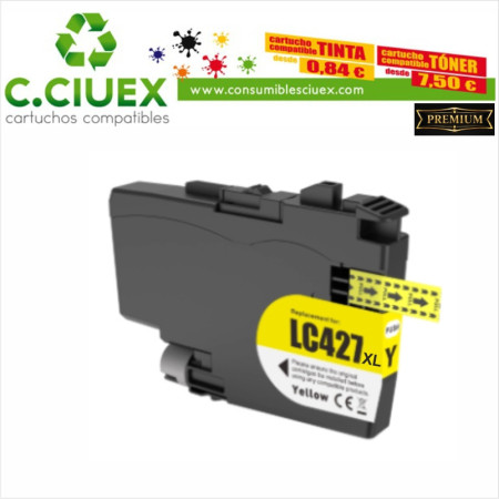 BROTHER COMPATIBLE LC427XL AMARILLO