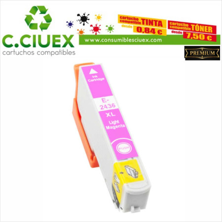 EPSON 24XL COMPATIBLE MAGENTA CLARO