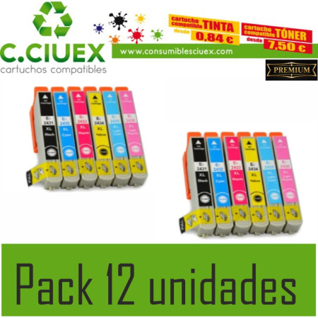 EPSON 24XL COMPATIBLE  PACK 12