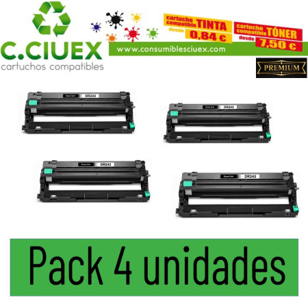 copia de TAMBOR COMPATIBLE BROTHER DR243 PACK 4 UNIVERSAL