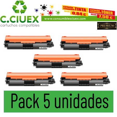 HP CF294xL COMPATIBLE PACK 5 UNIDADES
