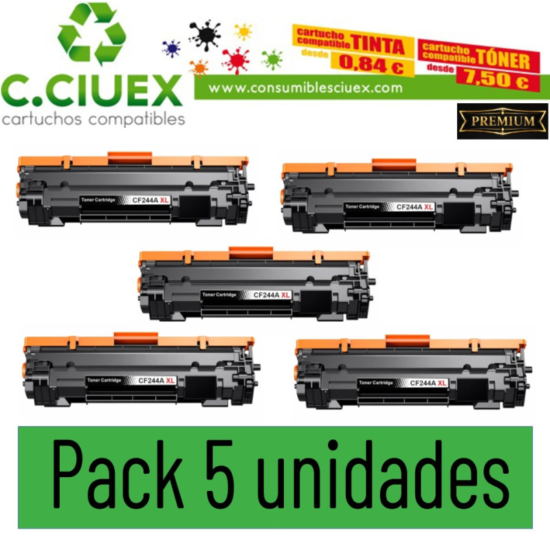 HP CF 244XL COMPATIBLE PACK 5 UNIDADES