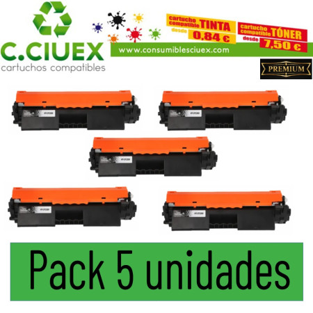 HP CF230X COMPATIBLE PACK 5 UNIDADES