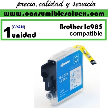 LC985 CYAN CARTUCHO DE TINTA COMPATIBLE(Calidad,Precio y Servicio)