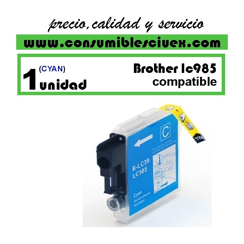 LC985 CYAN CARTUCHO DE TINTA COMPATIBLE(Calidad,Precio y Servicio)