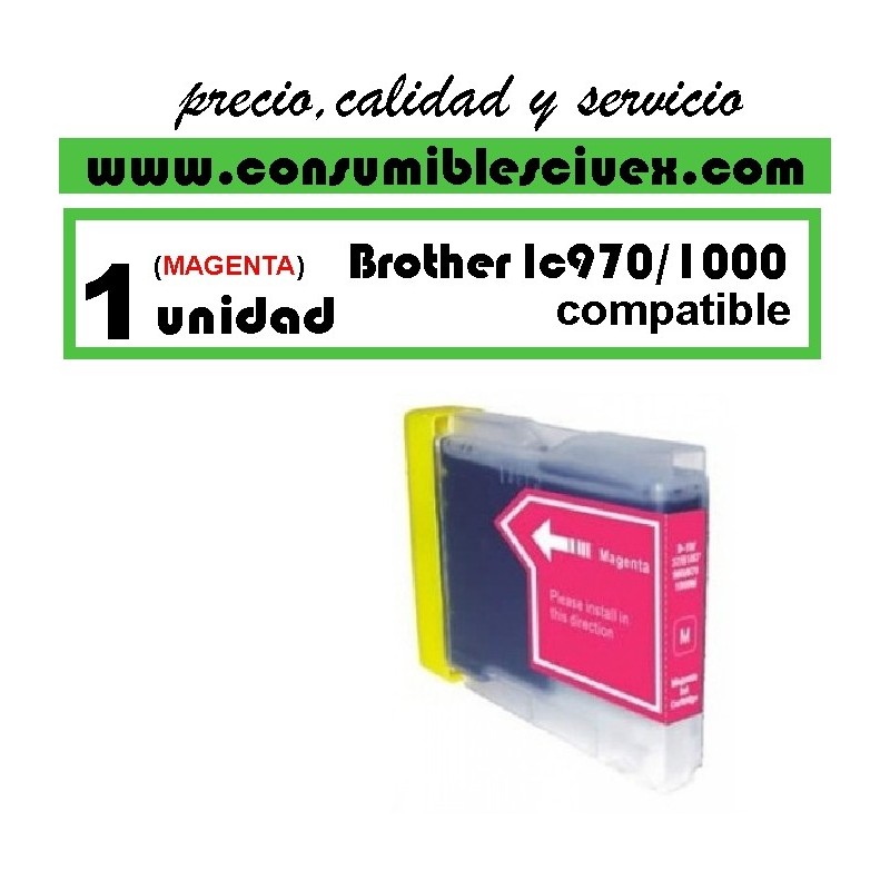 Tinta Compatible Brother LC970 LC1000 Magenta