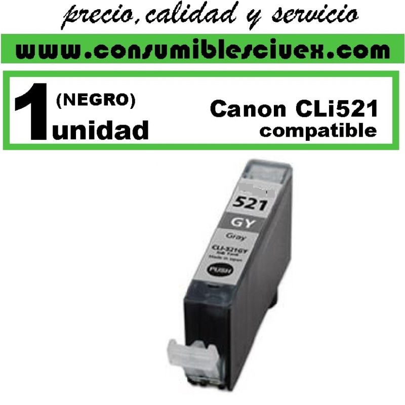 Tinta Compatible Canon cli521 negro