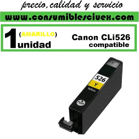 Tinta Compatible Canon cli526 amarillo