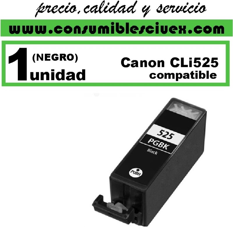 Tinta Compatible Canon cli525 negro Tinta Compatible Canon cli525 negro