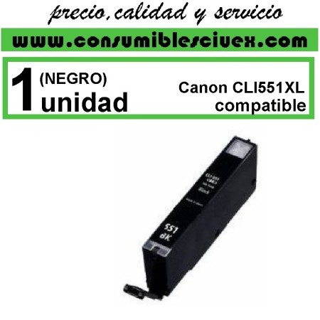 Tinta Compatible Canon cli551xl negro