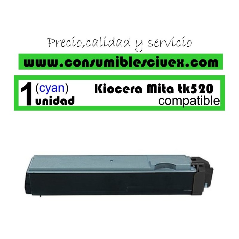 TONER COMPATIBLE KYOCERA TK520 C TONER CYAN