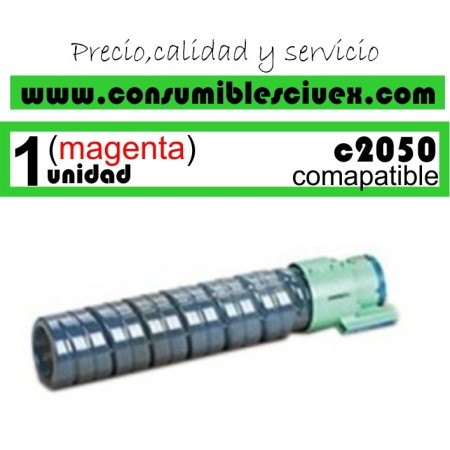 TONER MAGENTA RICOH C2050 COMPATIBLE PARA IMPRESORAS RICOH MP C2030/C2050/C2530/C2550
