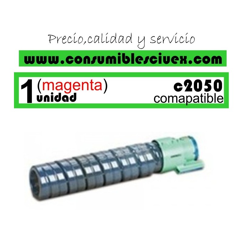 TONER MAGENTA RICOH C2050 COMPATIBLE PARA IMPRESORAS RICOH MP C2030/C2050/C2530/C2550