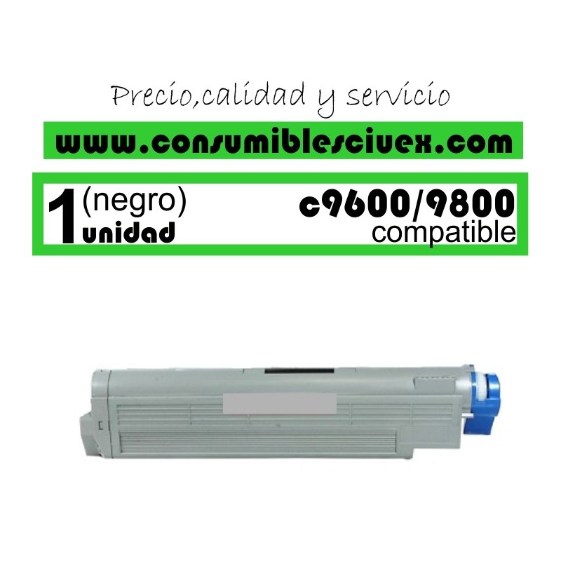 TONER NEGRO OKI C9600/C9800 COMPATIBLE