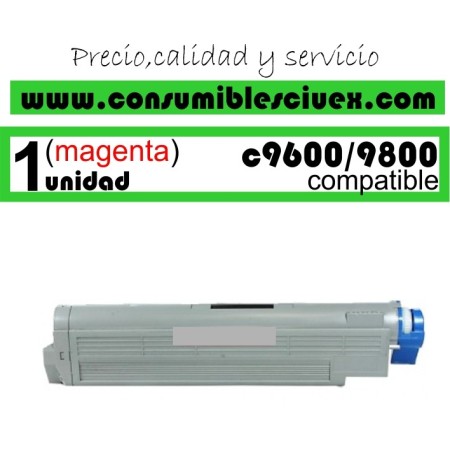 TONER MAGENTA OKI C9600/C9800 COMPATIBLE